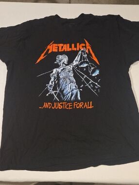 Metallica ...And Justice For All Graphic Tee - Black/Orange